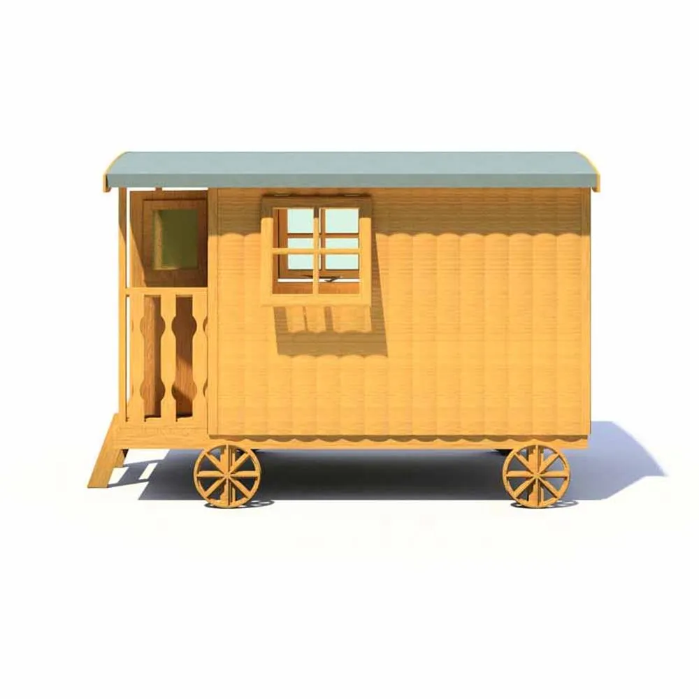 Shires Caboose Little House - L146 x W228.6 x H170 cm in Light Brown 2