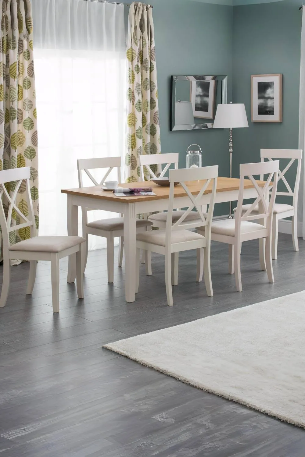Julian Bowen Davenport Dining Chair (Set of 2) in Ivory 4