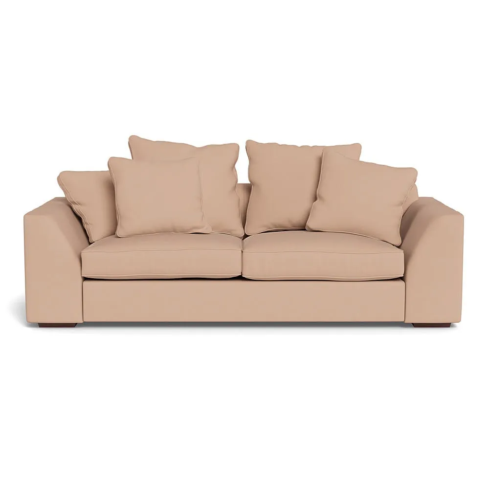 Heal's Cumulus 4 Seater Sofa Capelo Linen-Cotton Rosedale Black Feet