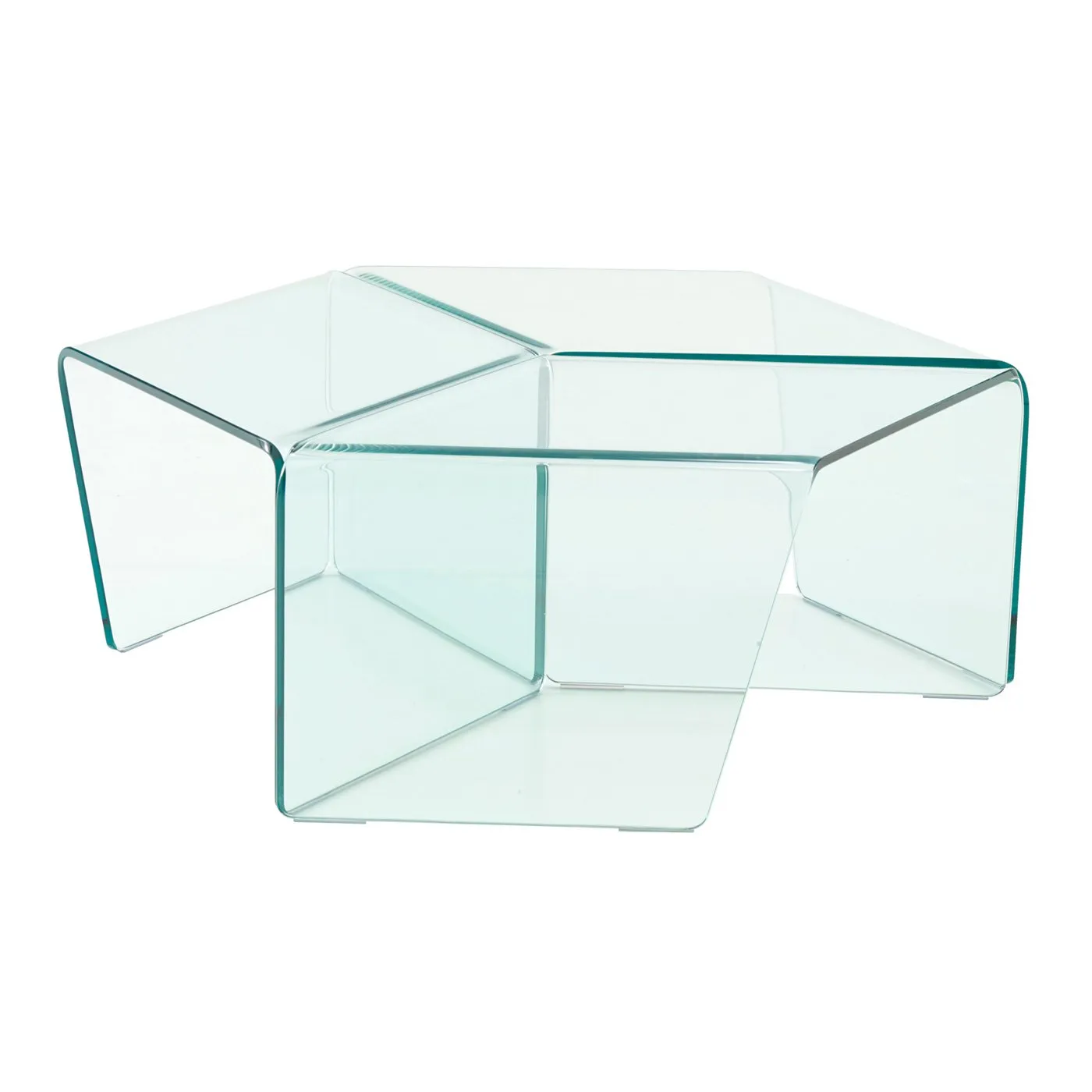 Ligne Roset Rosis Set of 3 Clear Glass Side Tables
