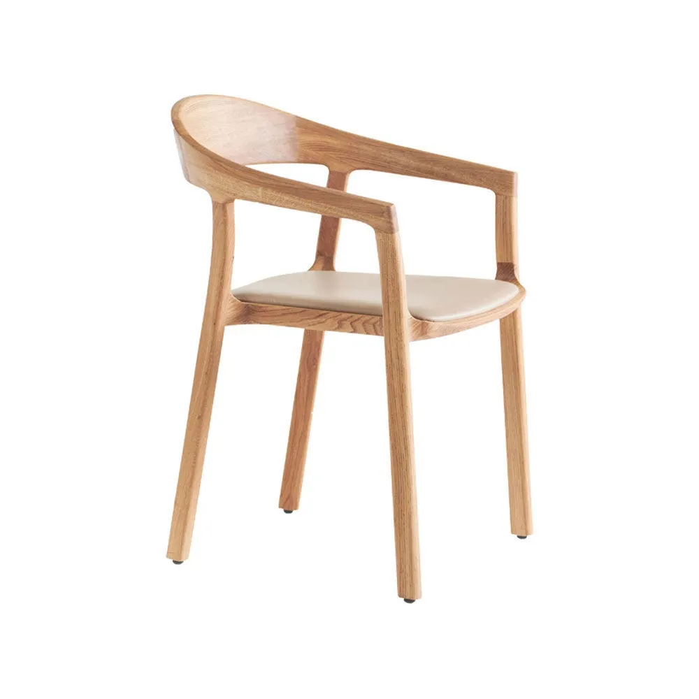 Artisan Tara Dining Chair in Oak and Select Leather 710 2