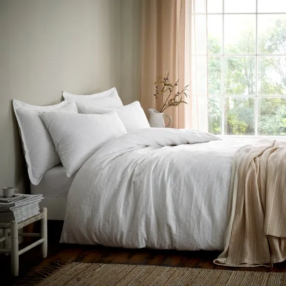 Geo Matalasse Jacquard 100% Cotton Duvet Cover & Pillowcase Set 6