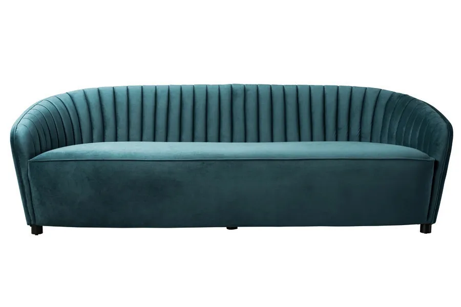 Alice Three Seat Sofa - Peacock