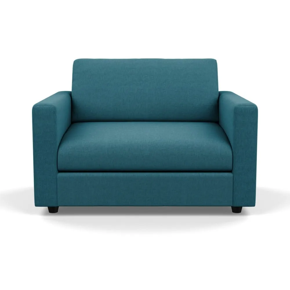 Heal's Nimbus II Loveseat Brushed Cotton Cadet Black Feet 2