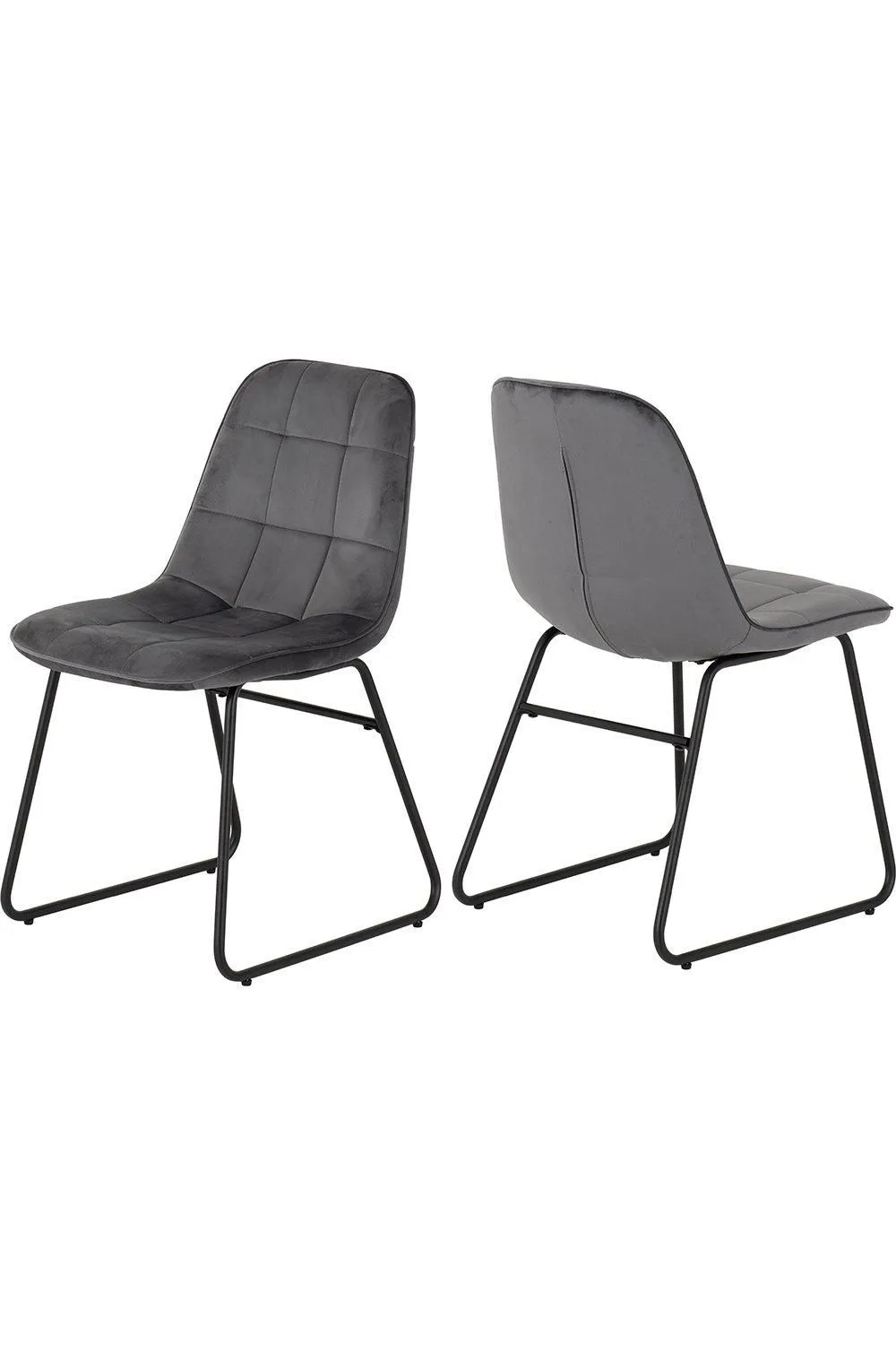 Seconique Hamilton Medium Dining Set with Lukas Chairs in Grey 4
