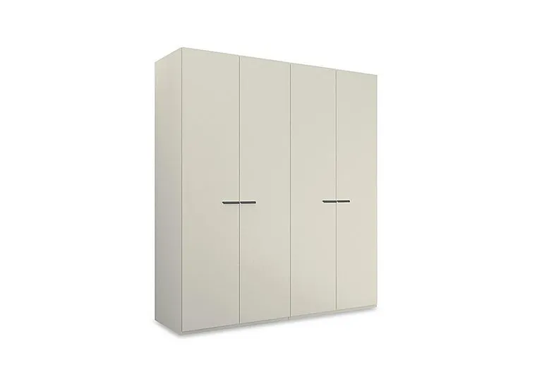 Dante 201cm 4 Door Hinged Décor Wardrobe - Champagne