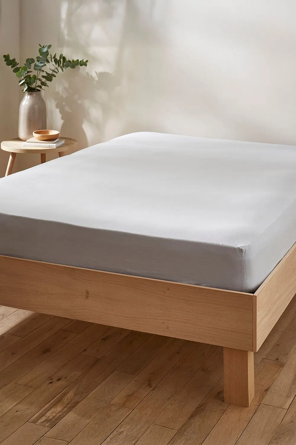 Martex Touch of Linen Fitted Sheet in Pale Blue