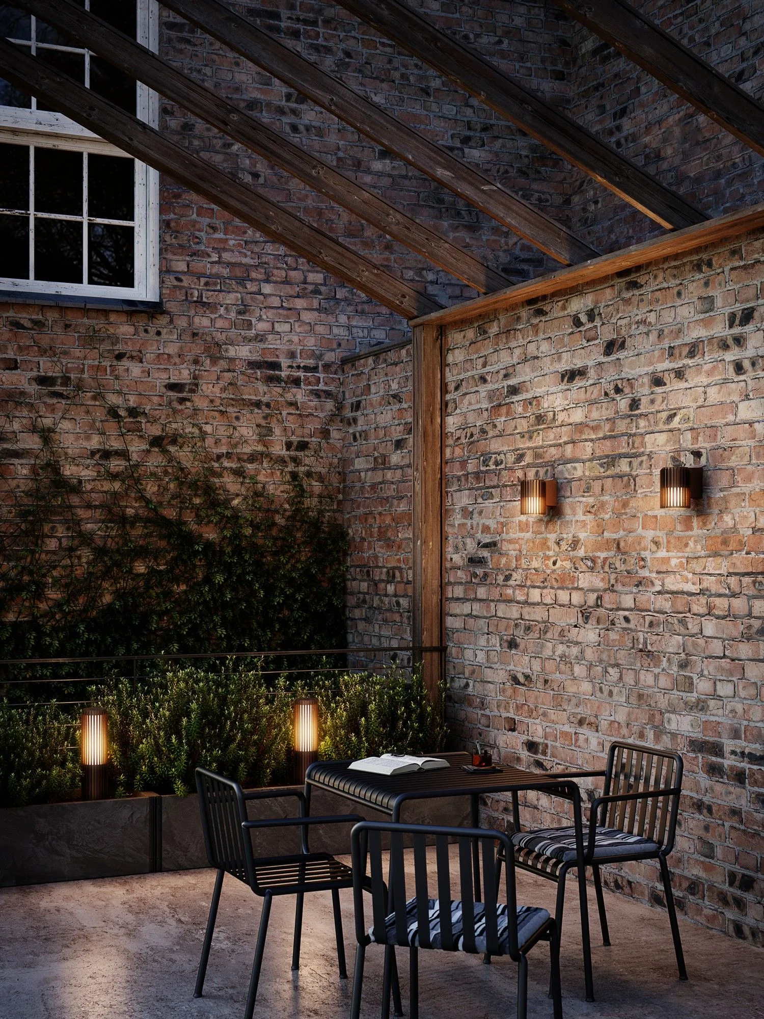 Nordlux Aludra Outdoor Wall Light Brown Metal Garden E27 IP54 Mains 5