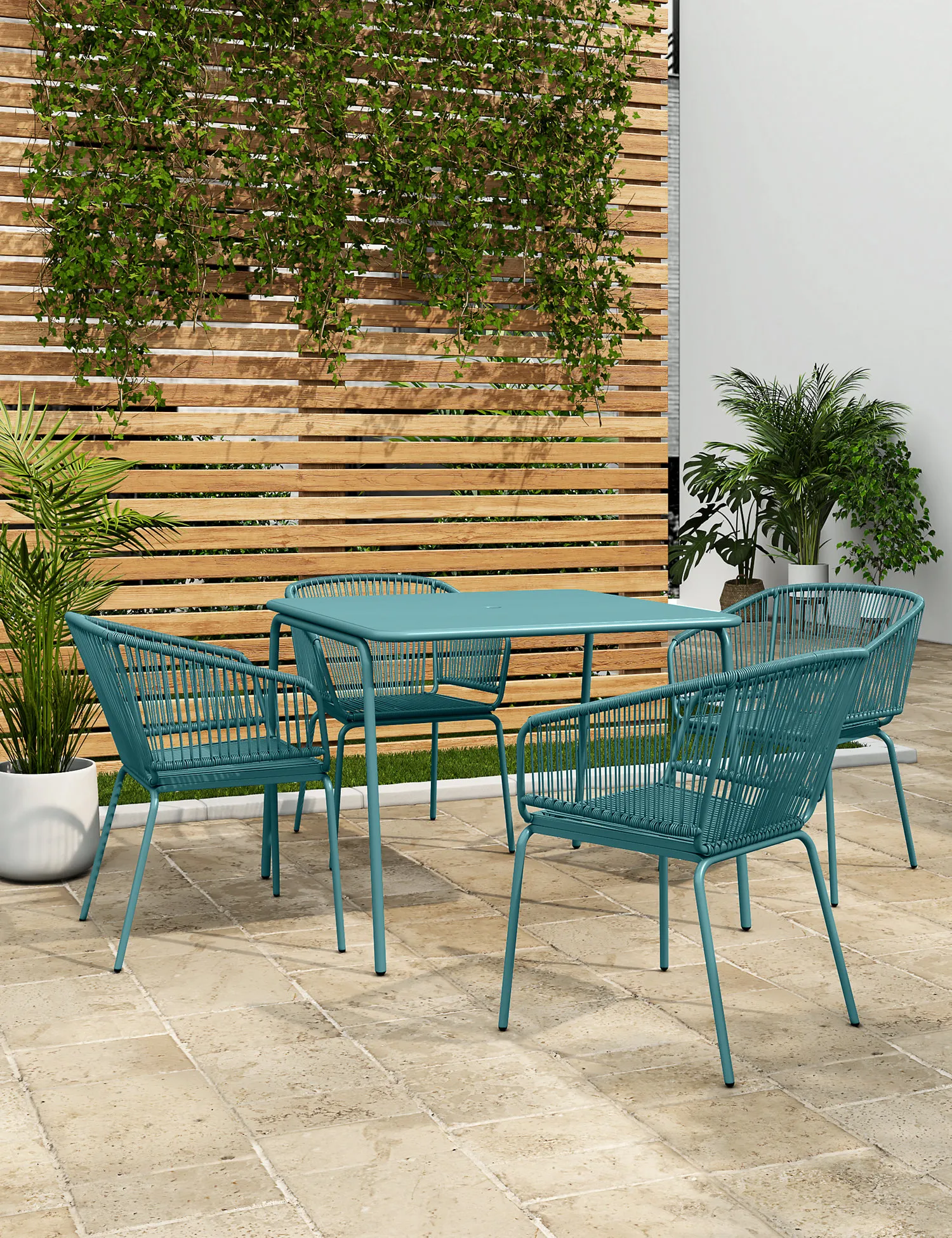 M&S Loft Lois 4 Seater Garden Table and Chairs