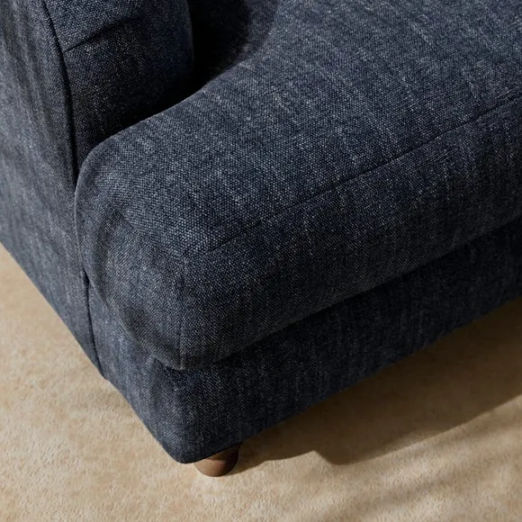 Arthur Linen Chenille Corner Chaise Sofa 2