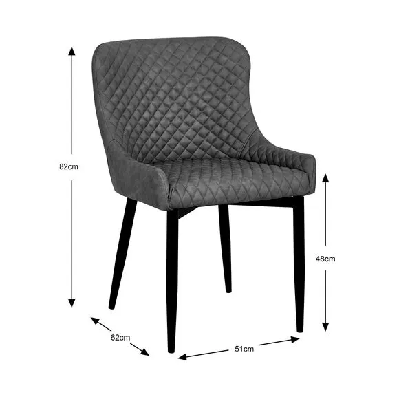 Set of 2 Montreal Dining Chairs, Faux Leather 2