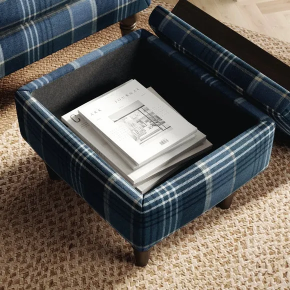 Charnwood Checked Storage Footstool 3