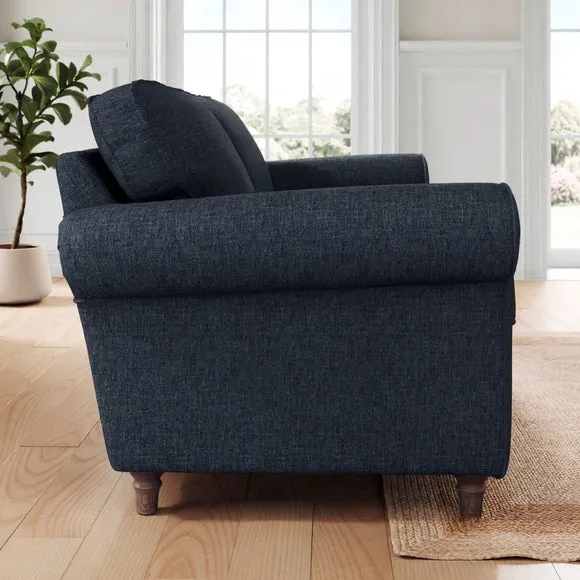 Flori Soft Chenille 3 Seater Sofa 3