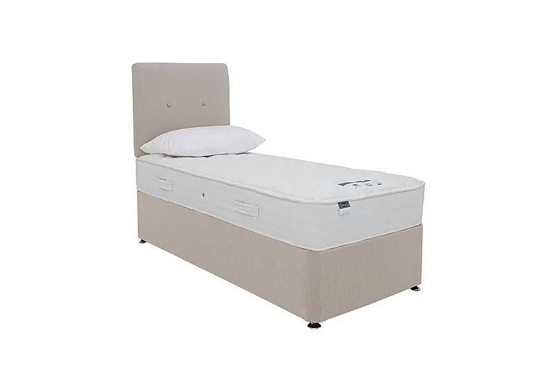 Eco Pocket Divan Set With No Storage - Single - Luxury Sandstone
