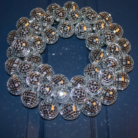 Disco Ball Wreath 3