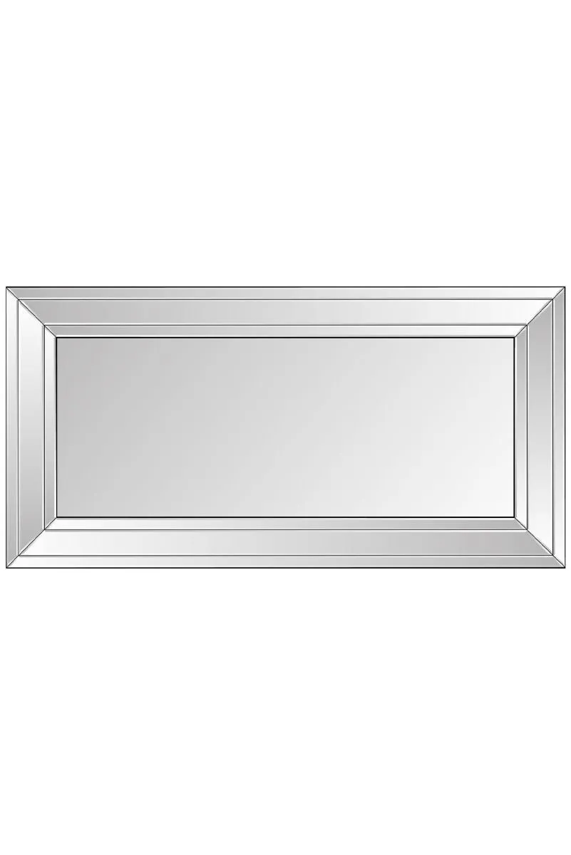 MirrorOutlet All Glass Modern Bevelled Full Length Leaner Mirror 174 x 85 CM in Silver 5