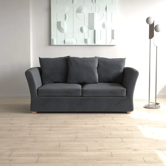 Emmett Velvet 2 Seater Double Sofa Bed 1