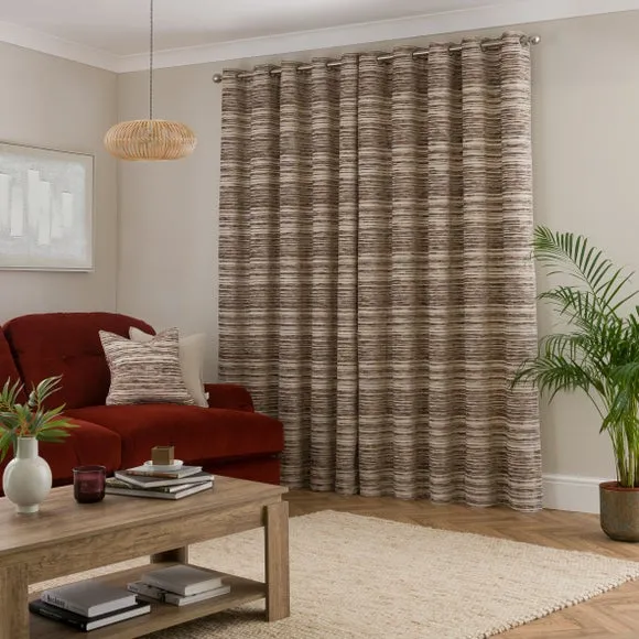 Brancaster Chenille Eyelet Curtains 4