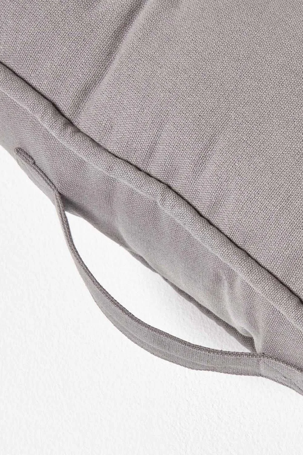 Homescapes Cotton 2 Seater Booster Cushion in Charcoal 4