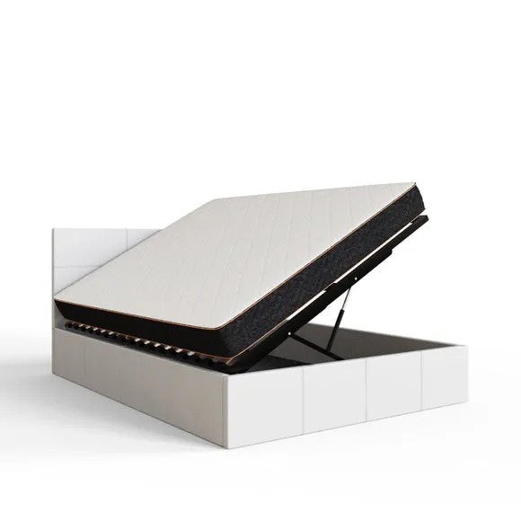 Side Lift Ottoman Bed, Faux Leather 6