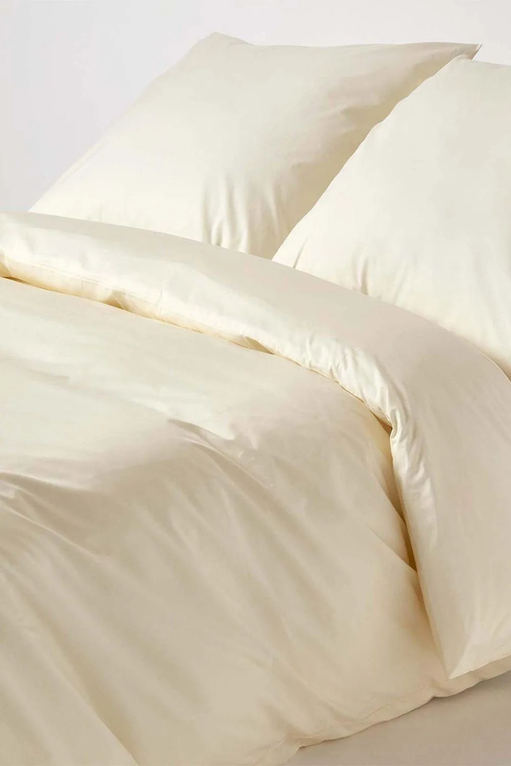 Homescapes Continental Egyptian Cotton Duvet Cover Set 200 TC in Cream