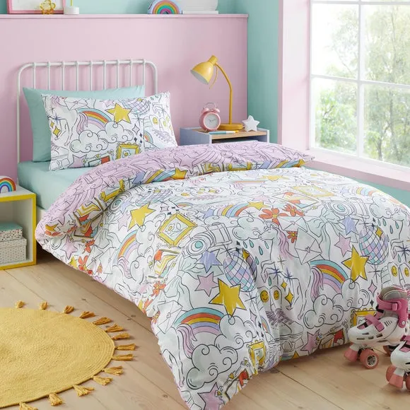 Bedlam Doodle Hobby Duvet Cover & Pillowcase Set 1