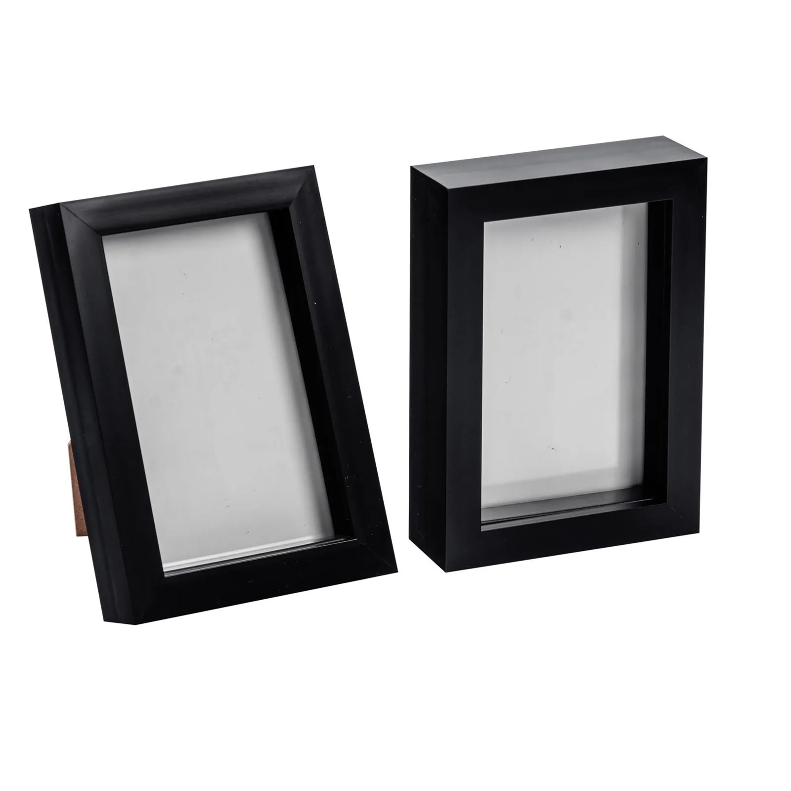 Nicola Spring 3D Box Photo Frames - 4 x 6" - Pack of 5 in Black 1