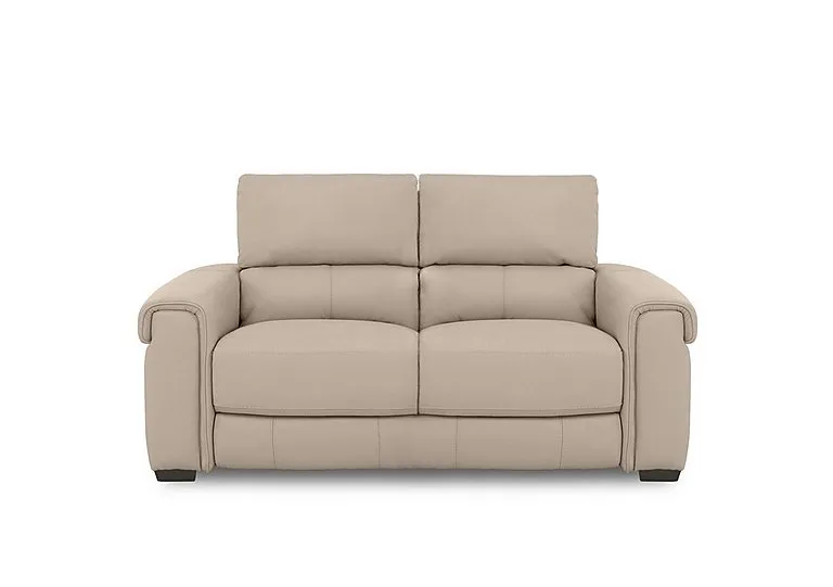 Nixon Leather 2 Seater Sofa - BV Pebble