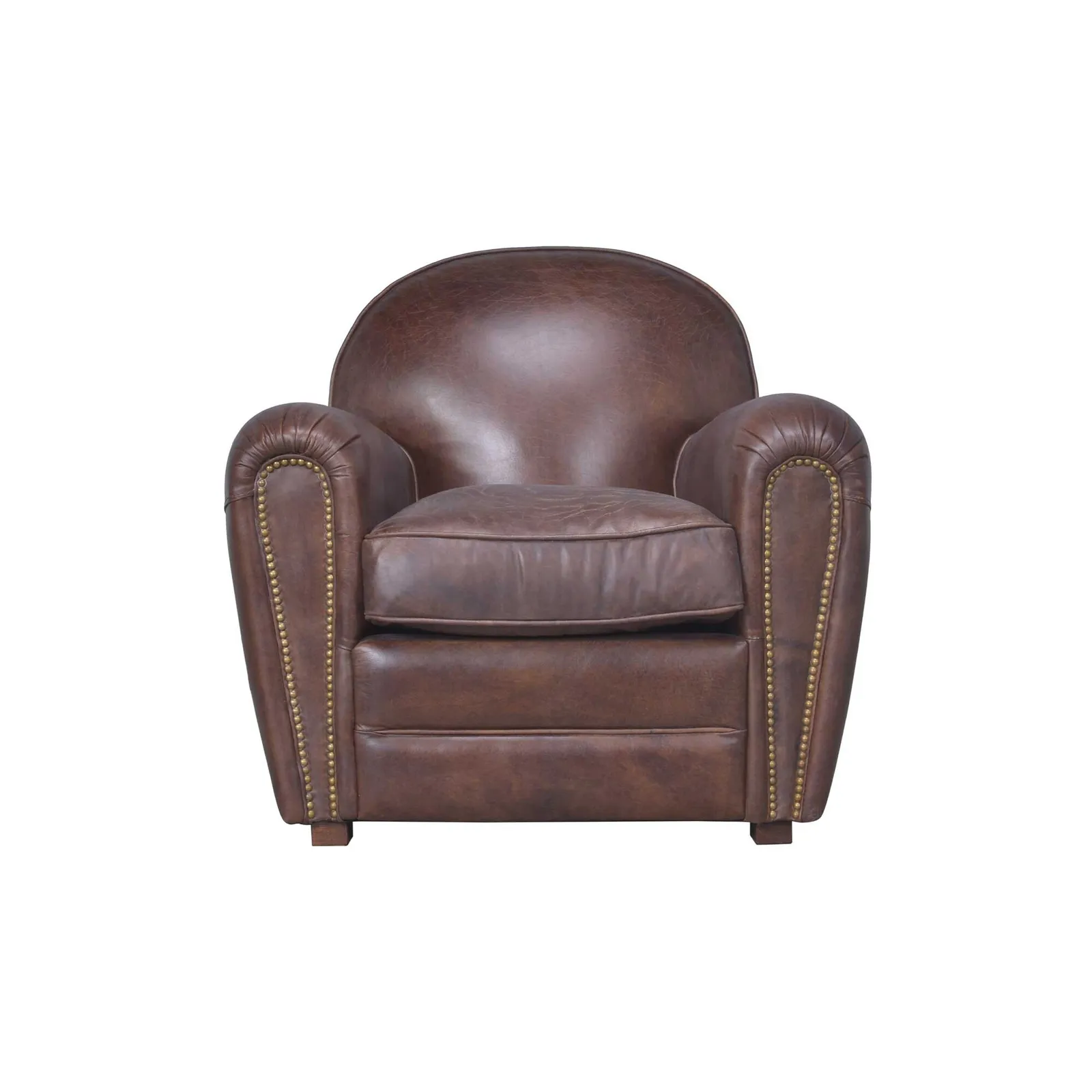 Bermondsey Armchair, Brown Leather | Barker & Stonehouse 2