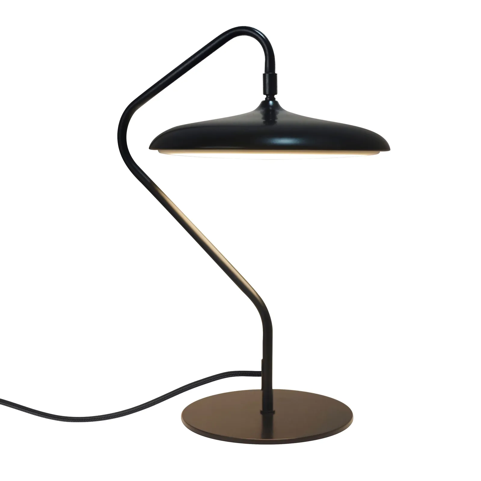 Nordlux Artist Table Lamp Black Metal Livingroom LED Switch 3000k