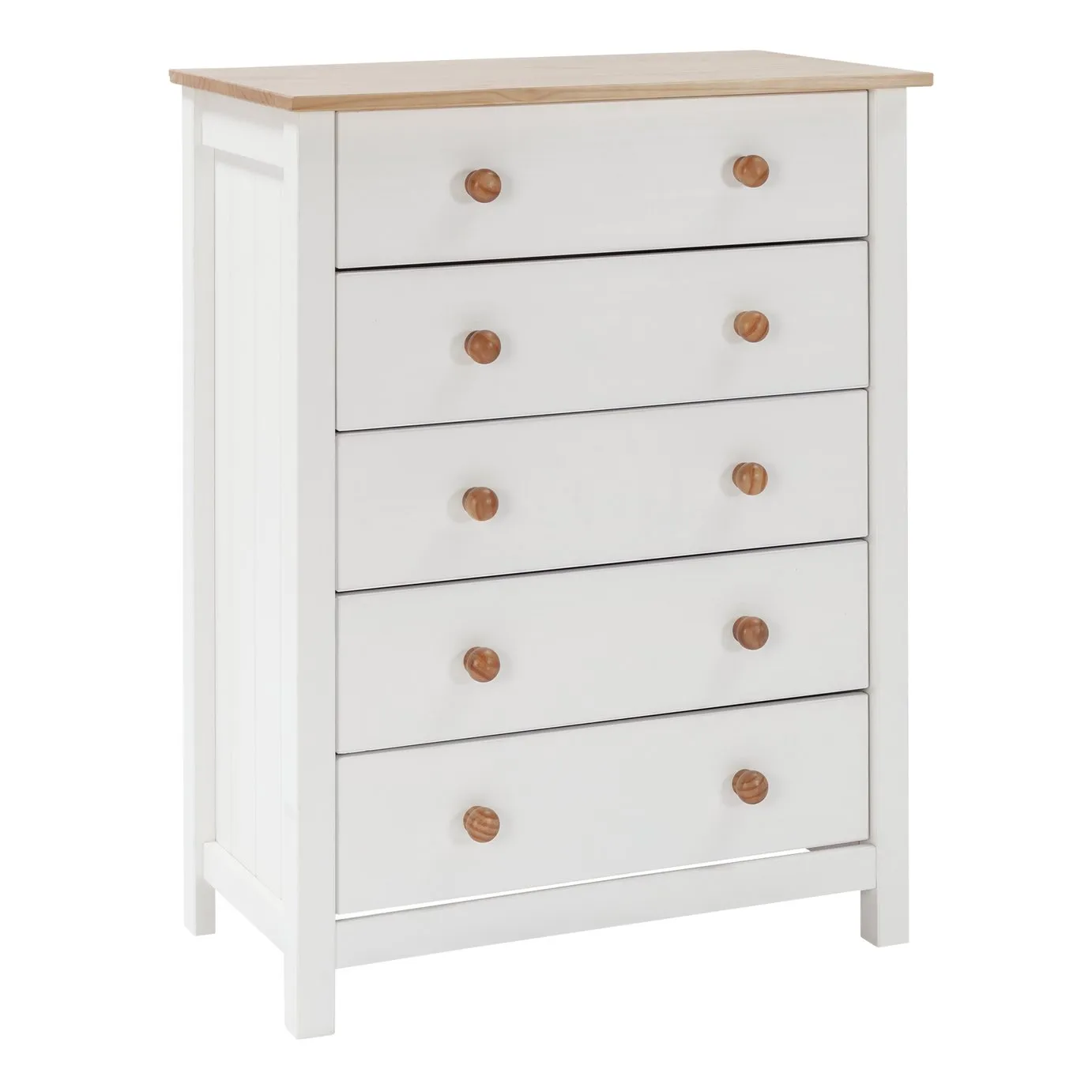 Argos Home Scandinavia 5 Drawer Chest - Two Tone