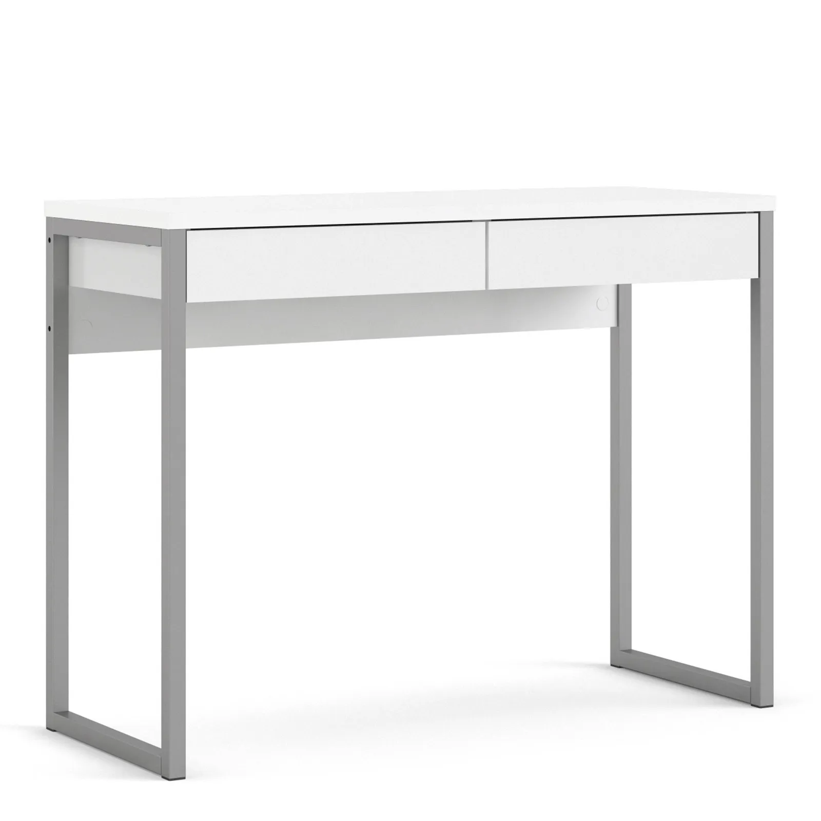 Furniture To Go Function Plus Desk 2 Drawers High Gloss in White
