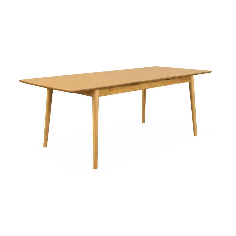 sweeek 6 to 8-seater extendable rectangular dining table in Brown 2