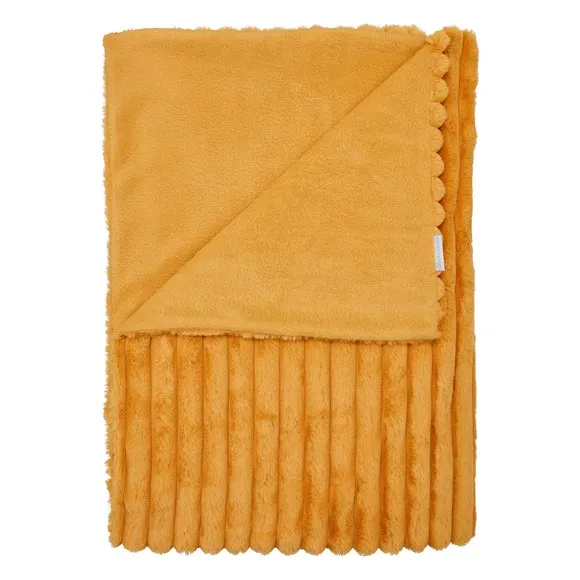 Cosy Ribbed Throw Blanket 130cm x 170cm 3