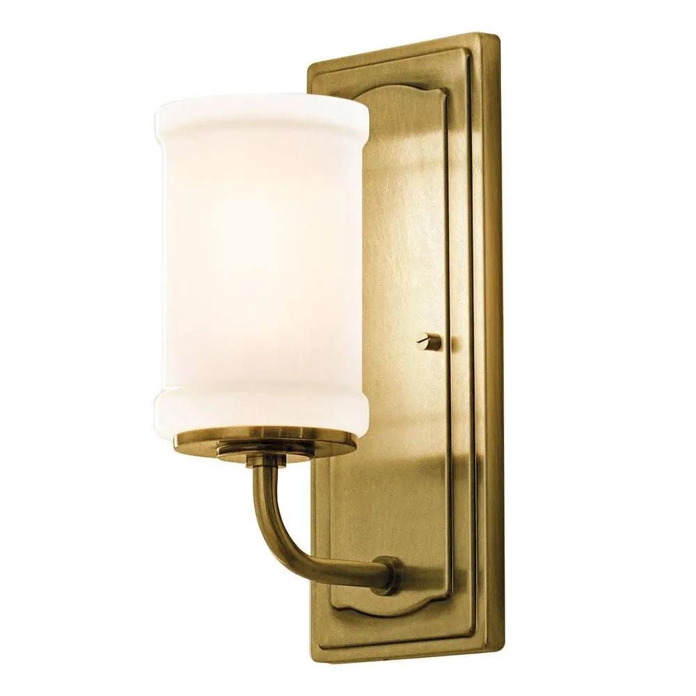 Netlighting Vetivene Wall Light Natural Brass 3000K IP44 in Gold