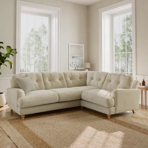 Martha Chunky Chenille Full Corner Sofa