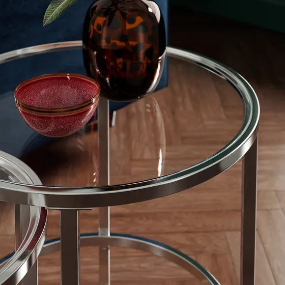 Sofia Glass Nest of Tables 3