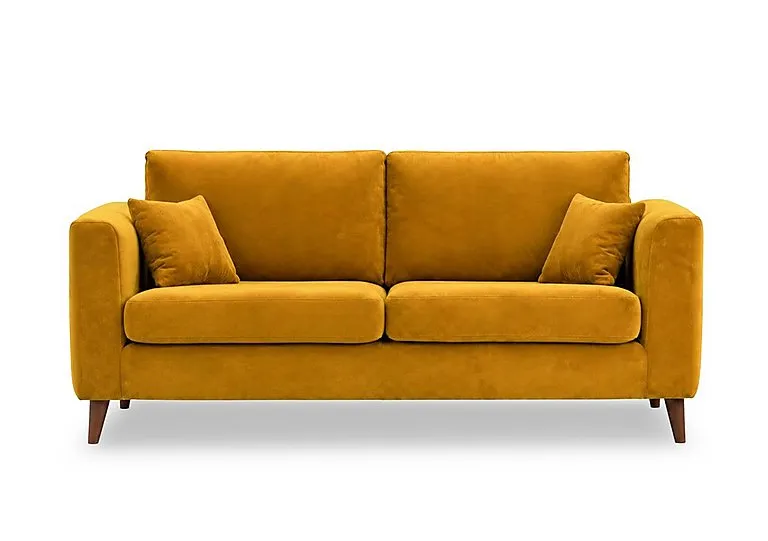 Erin 4 Seater Fabric Sofa - Mustard - Sofas and Armchairs - In Time for Christmas
