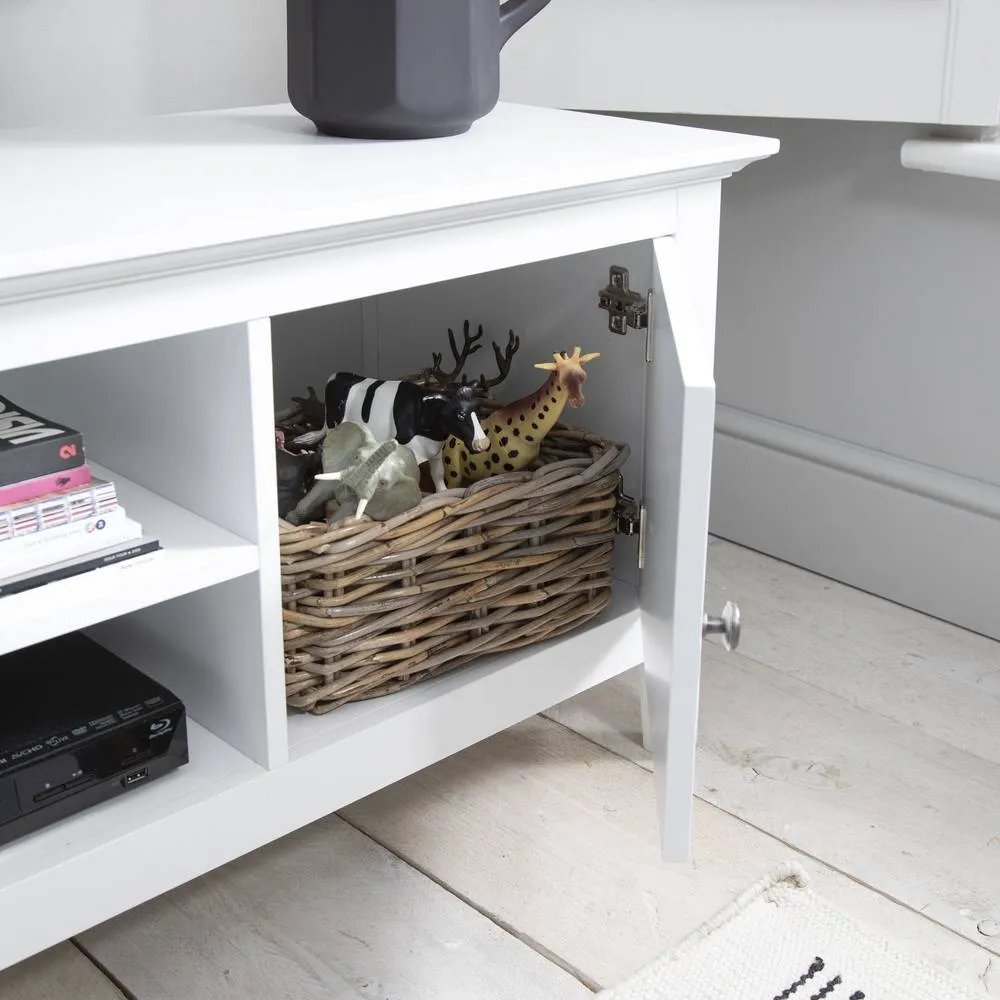 Nöa and Nani Karlstad TV Unit with Cupboards in White 2