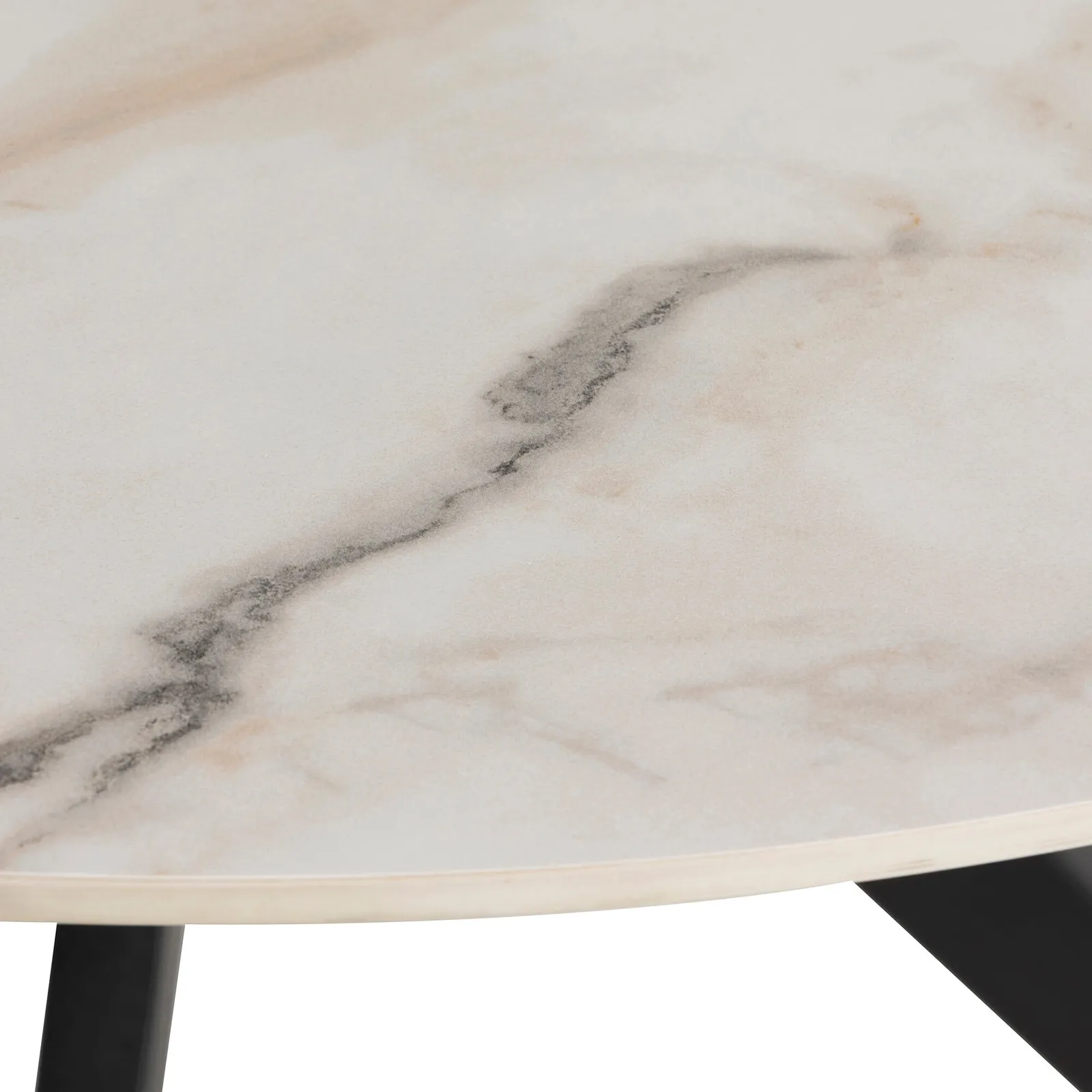 Morro Dining Table Ceramic, Round, White | Barker & Stonehouse 4