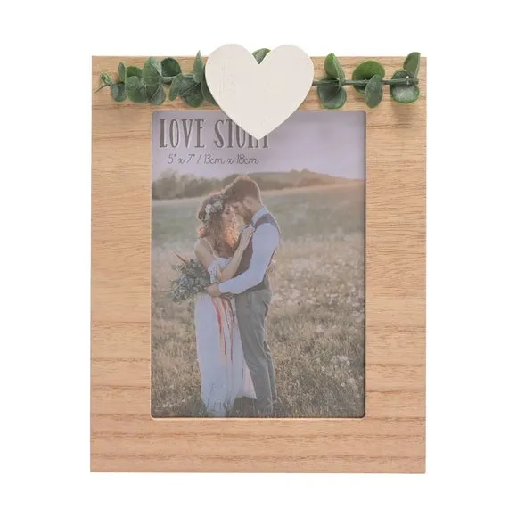 Love Story Rustic Photo Frame 2