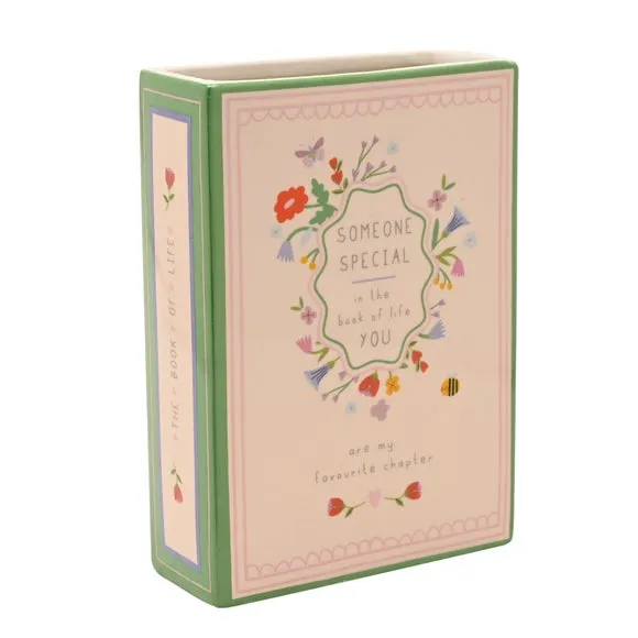 Love Life Someone Special Ceramic Book Vase