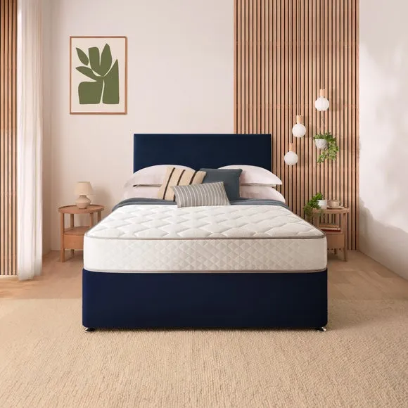 Silentnight Divan Set with Paris Headboard and 800 Pocket Spring Memory Foam Mattress 2