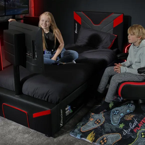 X Rocker Cerberus Twist TV Single Gaming Bed Frame 2