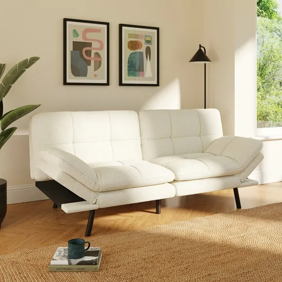 Harrison Quilted Sherpa Clic Clac Sofa Bed