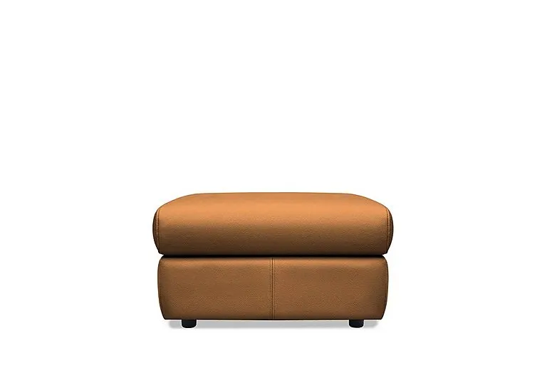 Thornbury Leather Footstool - Cambridge Tan