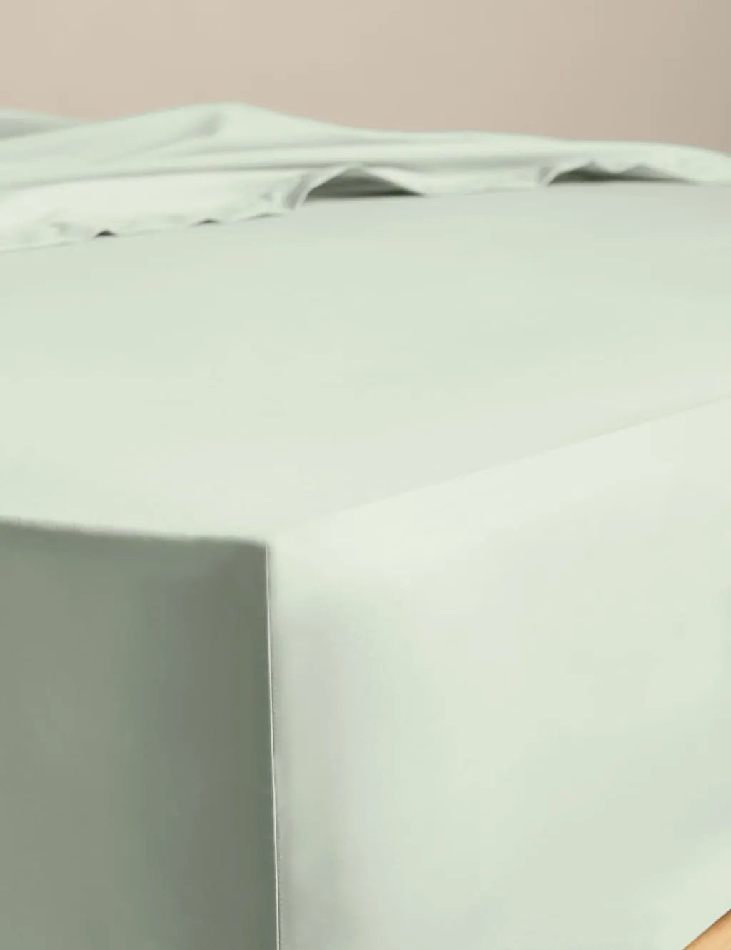 M&S Egyptian Cotton 230 Thread Count Crisp Extra Deep Fitted Sheet Sage