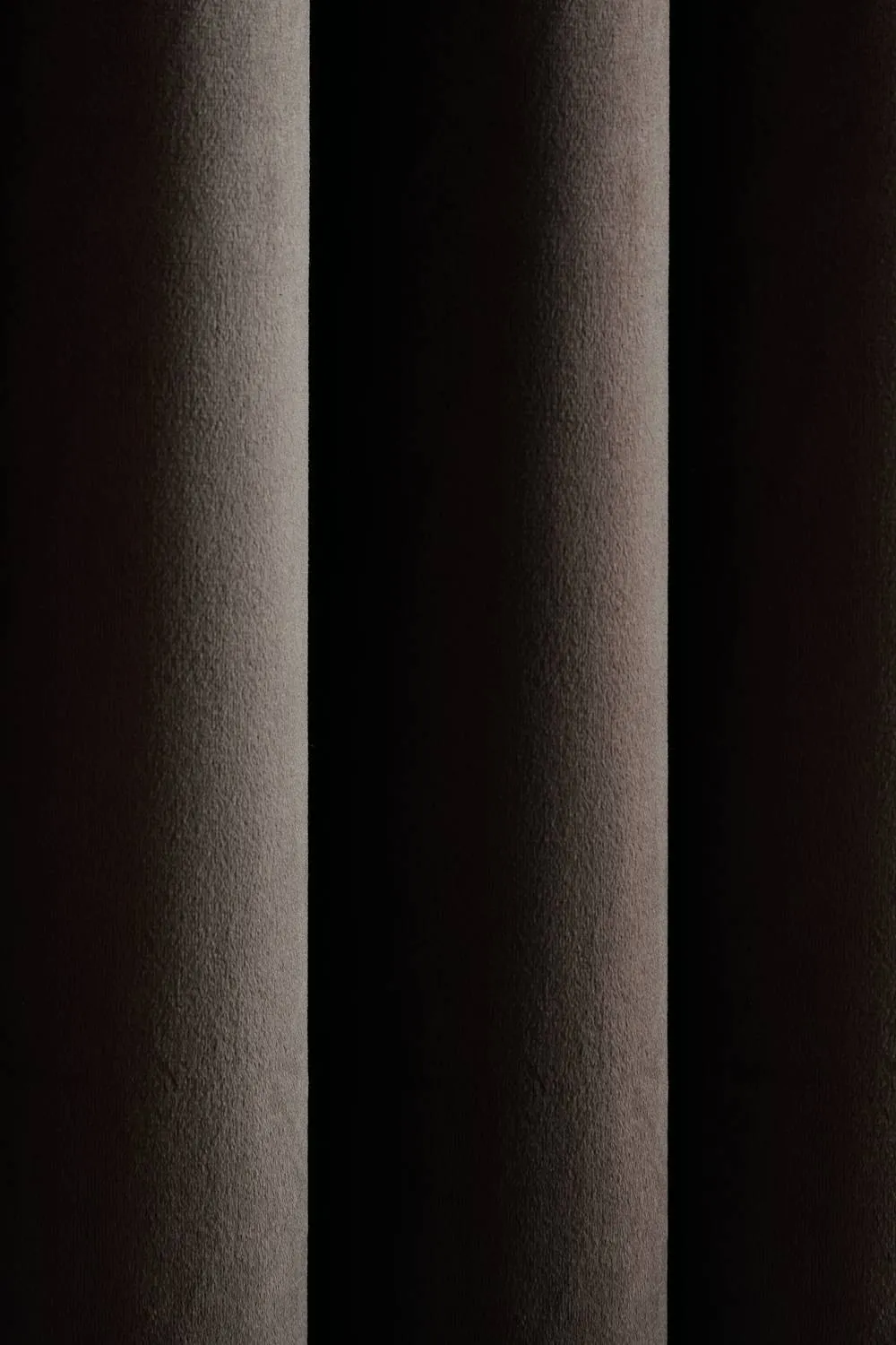 Catherine Lansfield 'Super Thermal Blackout Matt Velour' Eyelet Curtains in Chocolate 4