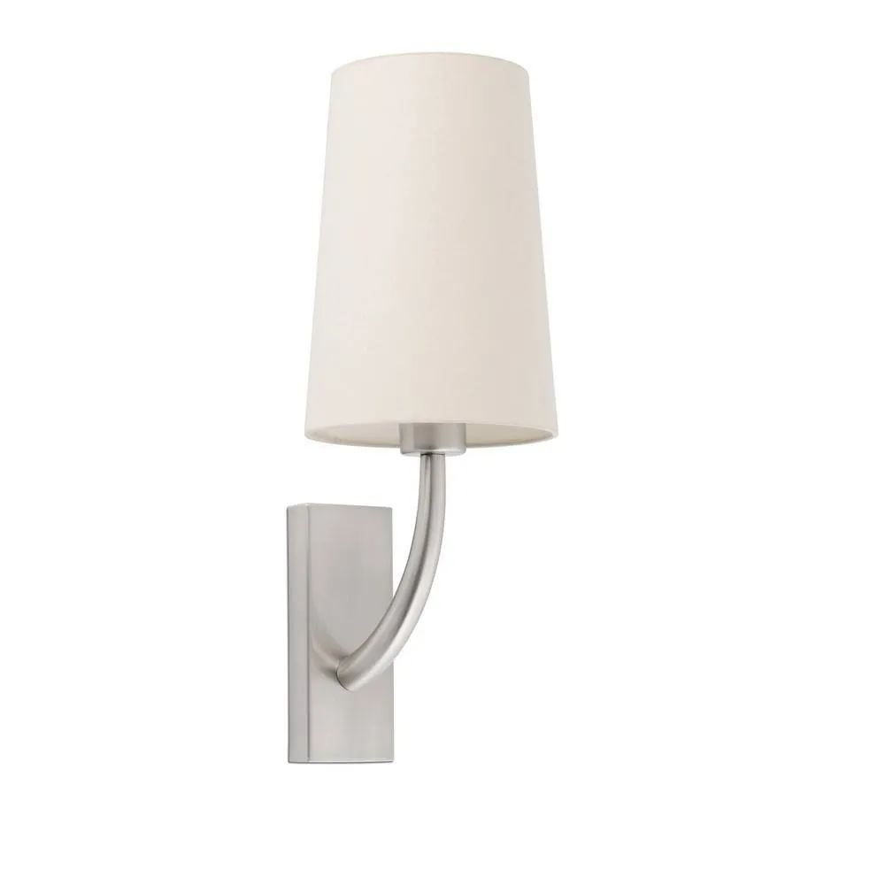 Netlighting Rem Wall Light with Shade Nickel E27 in Grey