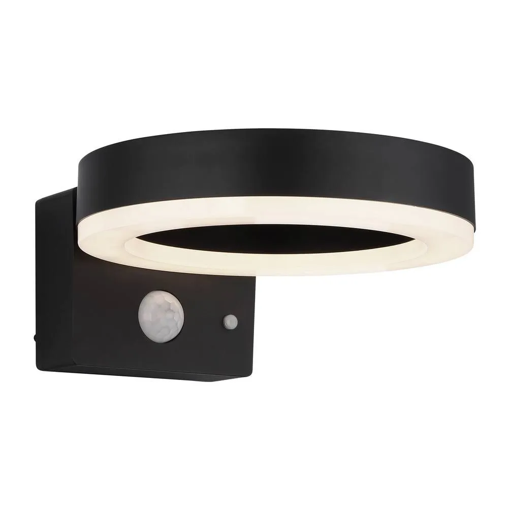 Netlighting Solarleuchte Outdoor Modern Wall Lamp Matt Black IP44 LED 4000K